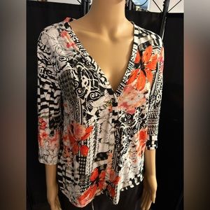 Onque Sport Couture “for the time of your life”, 3/4 length sleeves, cardigan.